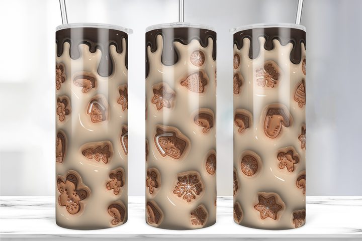 Christmas Cookies Inflated Tumbler Wrap