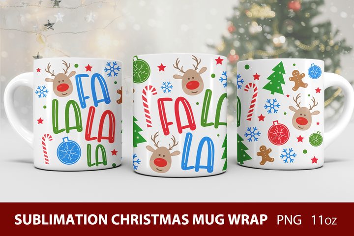 Christmas Mug Sublimation Designs 11 Oz
