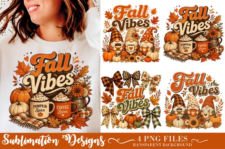 Fall Sublimation PNG Designs