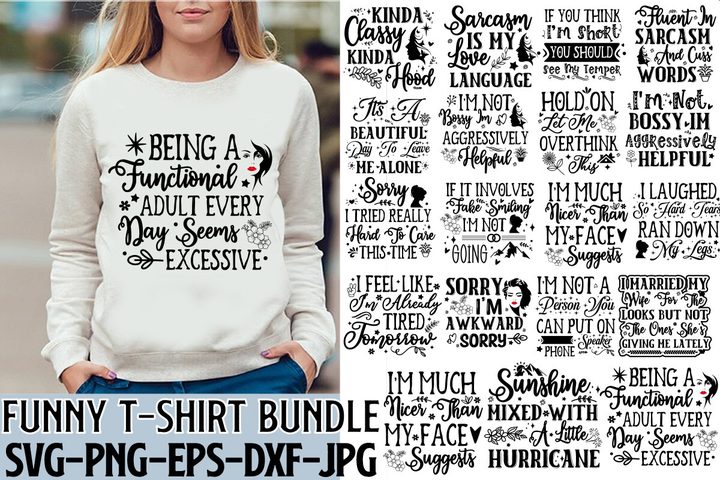 Funny SVG Bundle | Funny T-shirt Bundle